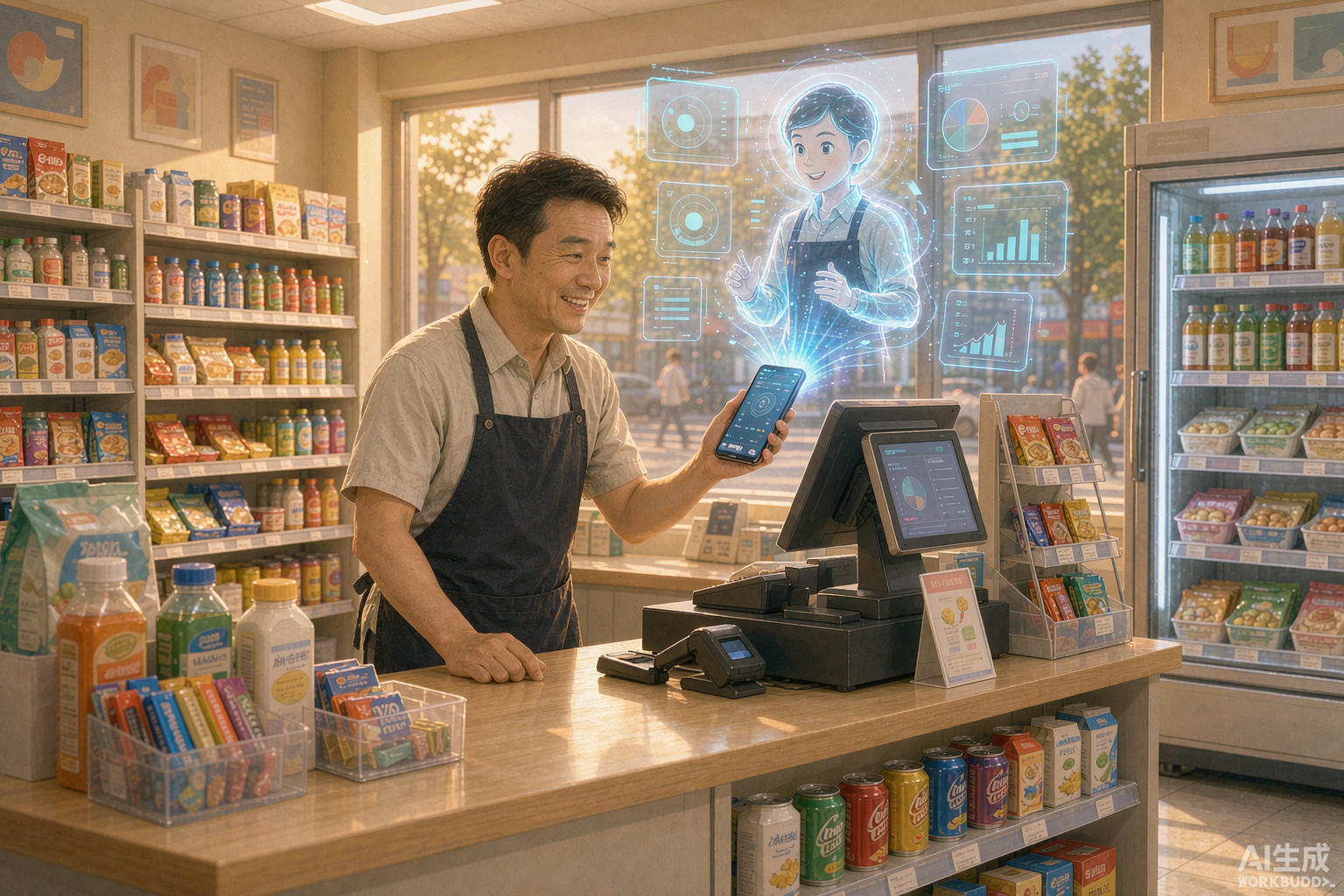 店长使用AI数字员工APP场景 店长使用AI数字员工APP场景
